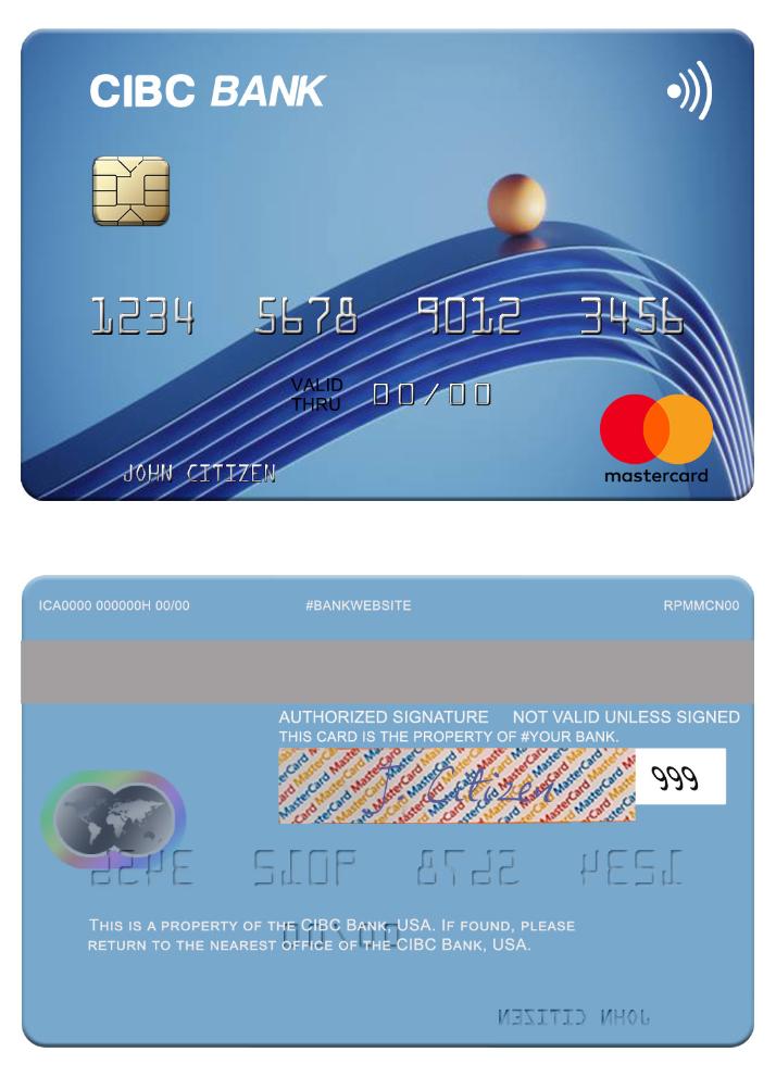USA CIBC Bank mastercard